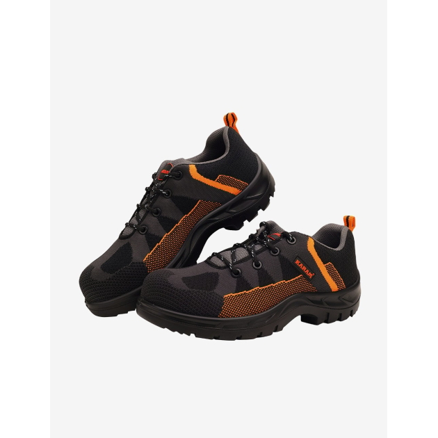 Flytex Black Sporty Safety Shoes, FS210FN(FWSAMN)