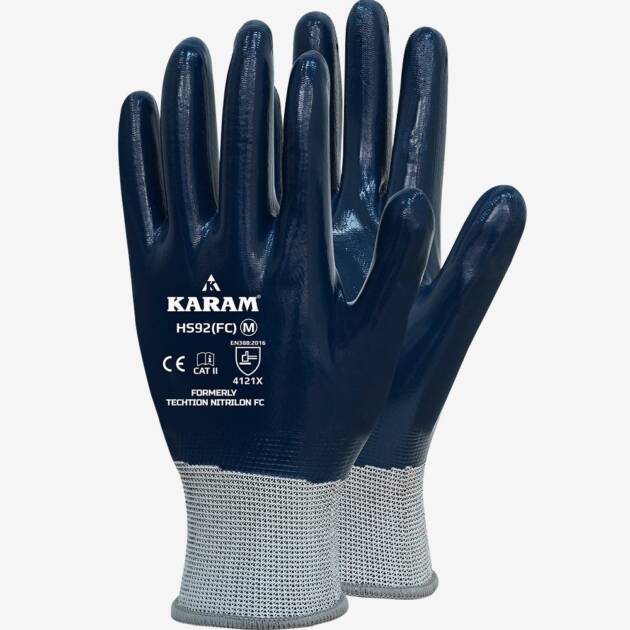 Polyester Liner with Nitrile Coating, HS92FC