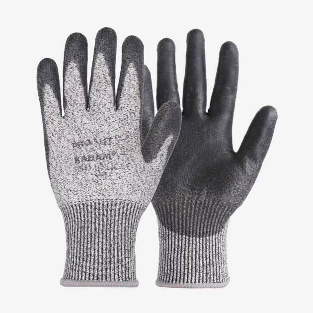 ProKut High Abrasion and High Cut Resistance with Black PU Coating Glove, HS51