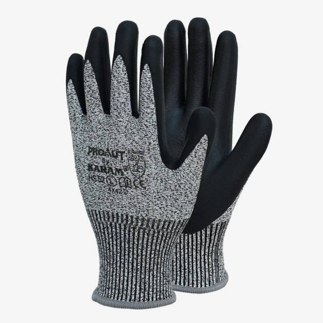 HPPE Liner with Black Nitrile Micro Foam Coating, HS52