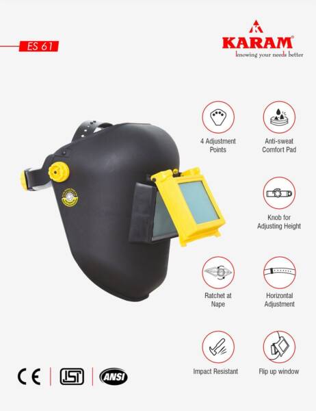 Welding Shield Helmet, ES61 - Image 5